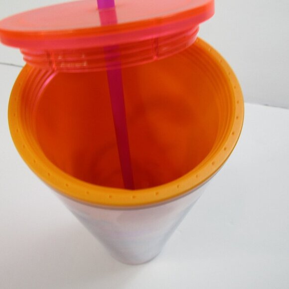 NWT- Starbucks Target Exclusive Hop Venti Tumbler Cold Cup Orange Spring Floral - Picture 4 of 5